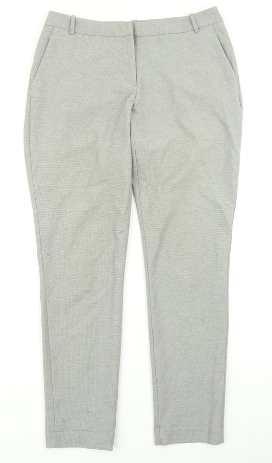 Womens UK Size 10 H&M Regular Fit  Grey Trousers