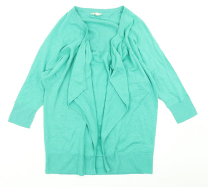Womens UK Size S Monsoon Green Cardigan Jumper