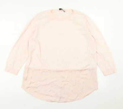 Womens UK Size 14 Per Una Pink Pullover Jumper