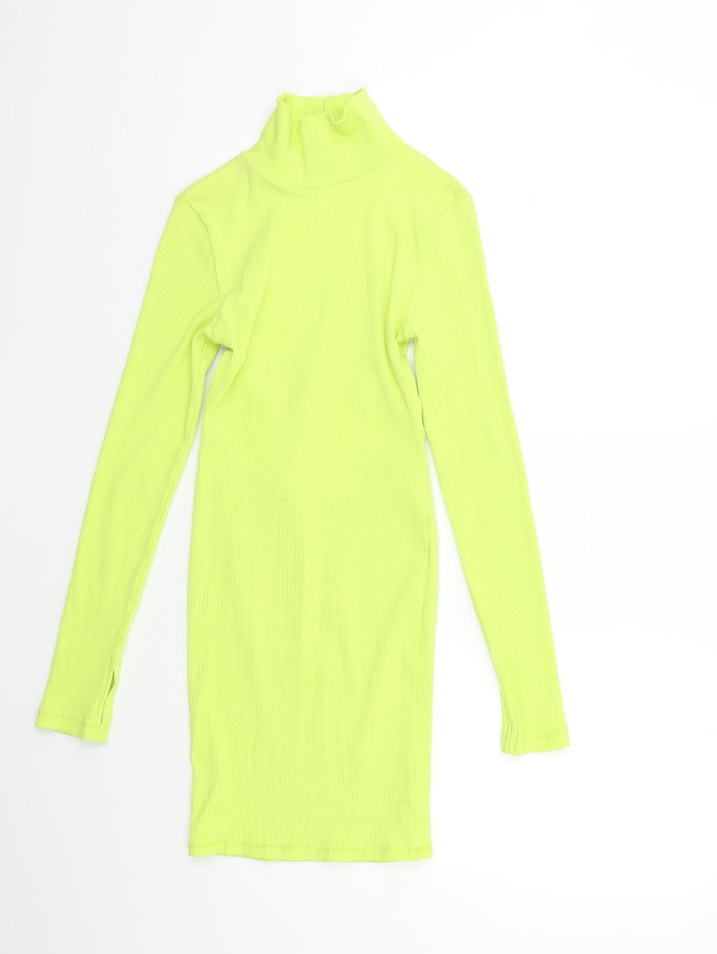 COLLUSION Womens Yellow   Bodycon  Size 8  - Open Back