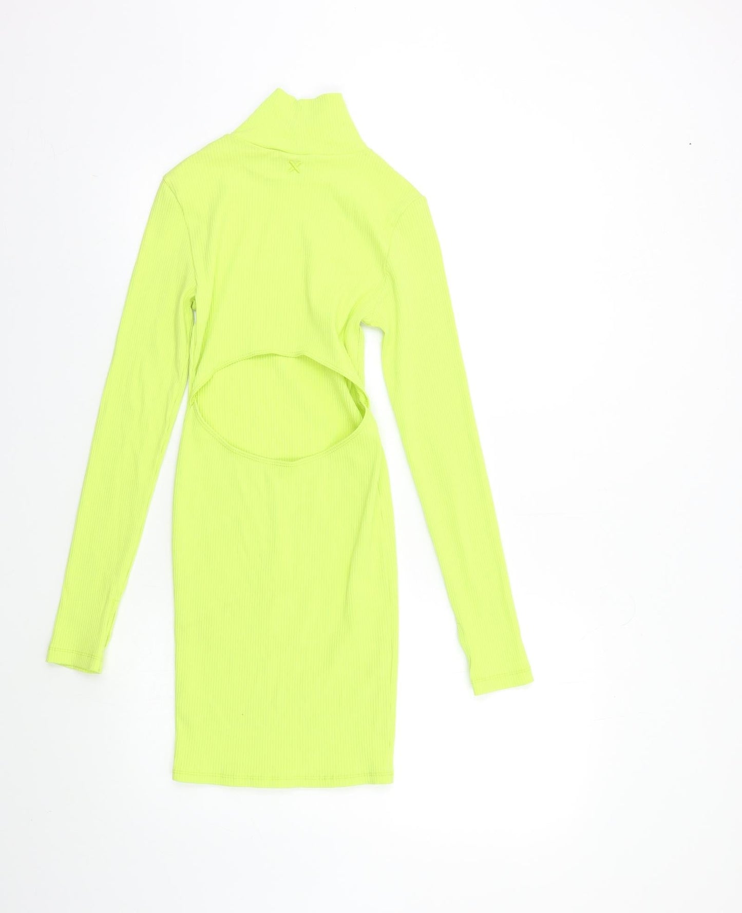 COLLUSION Womens Yellow   Bodycon  Size 8  - Open Back