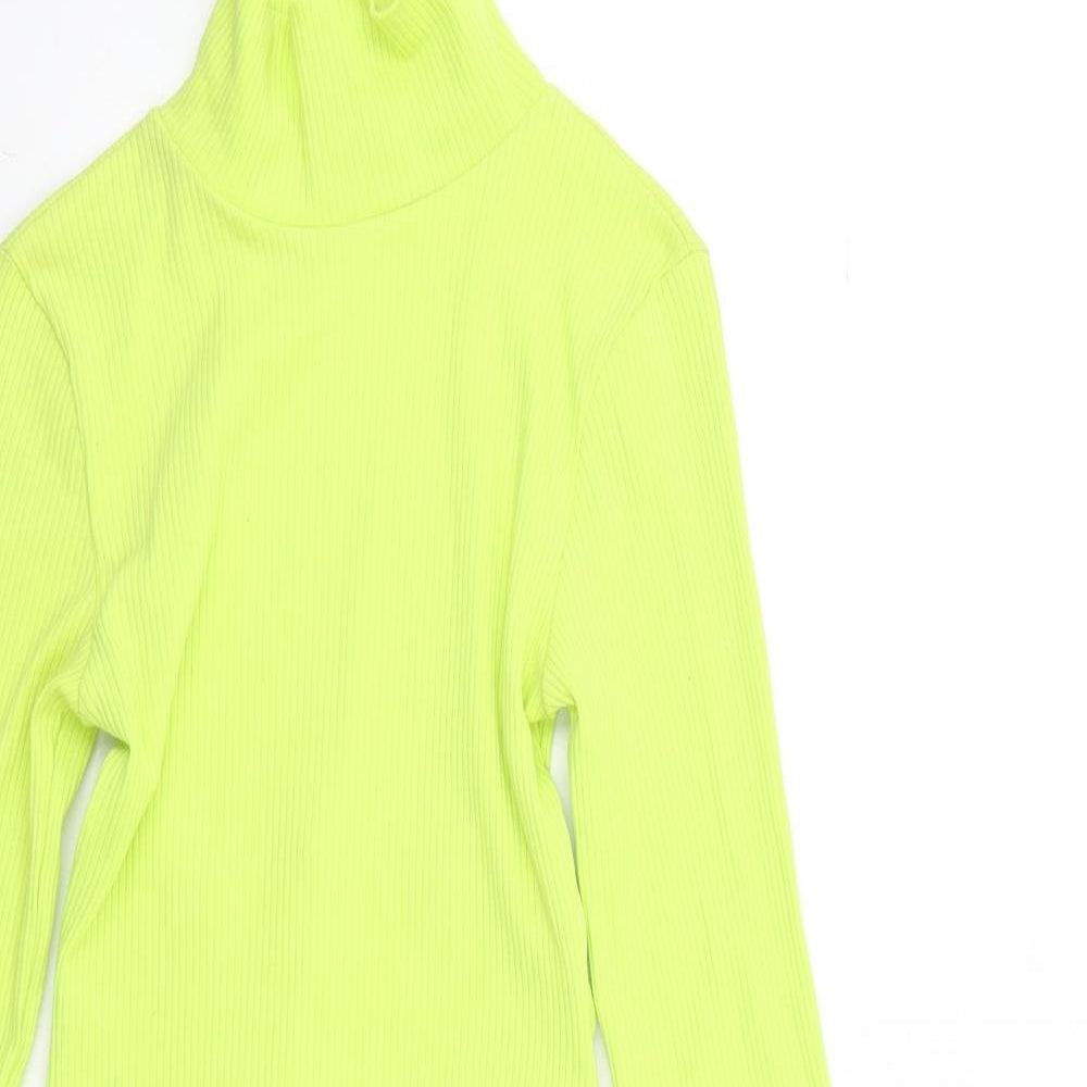 COLLUSION Womens Yellow   Bodycon  Size 8  - Open Back