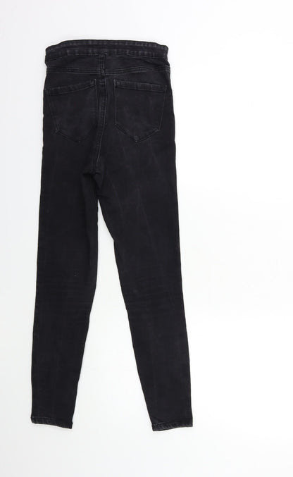 Denim & Co. Womens Black  Denim Skinny Jeans Size 6 L26 in