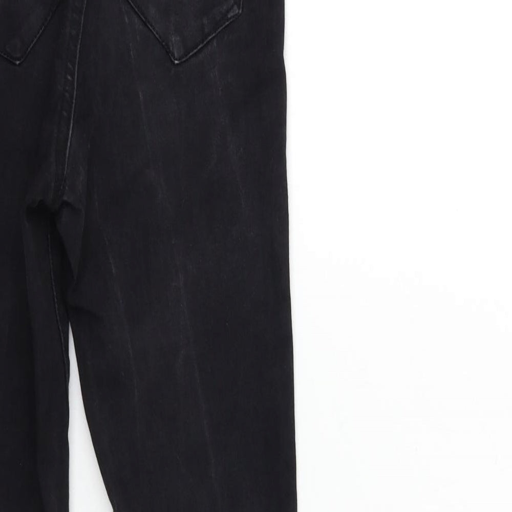 Denim & Co. Womens Black  Denim Skinny Jeans Size 6 L26 in