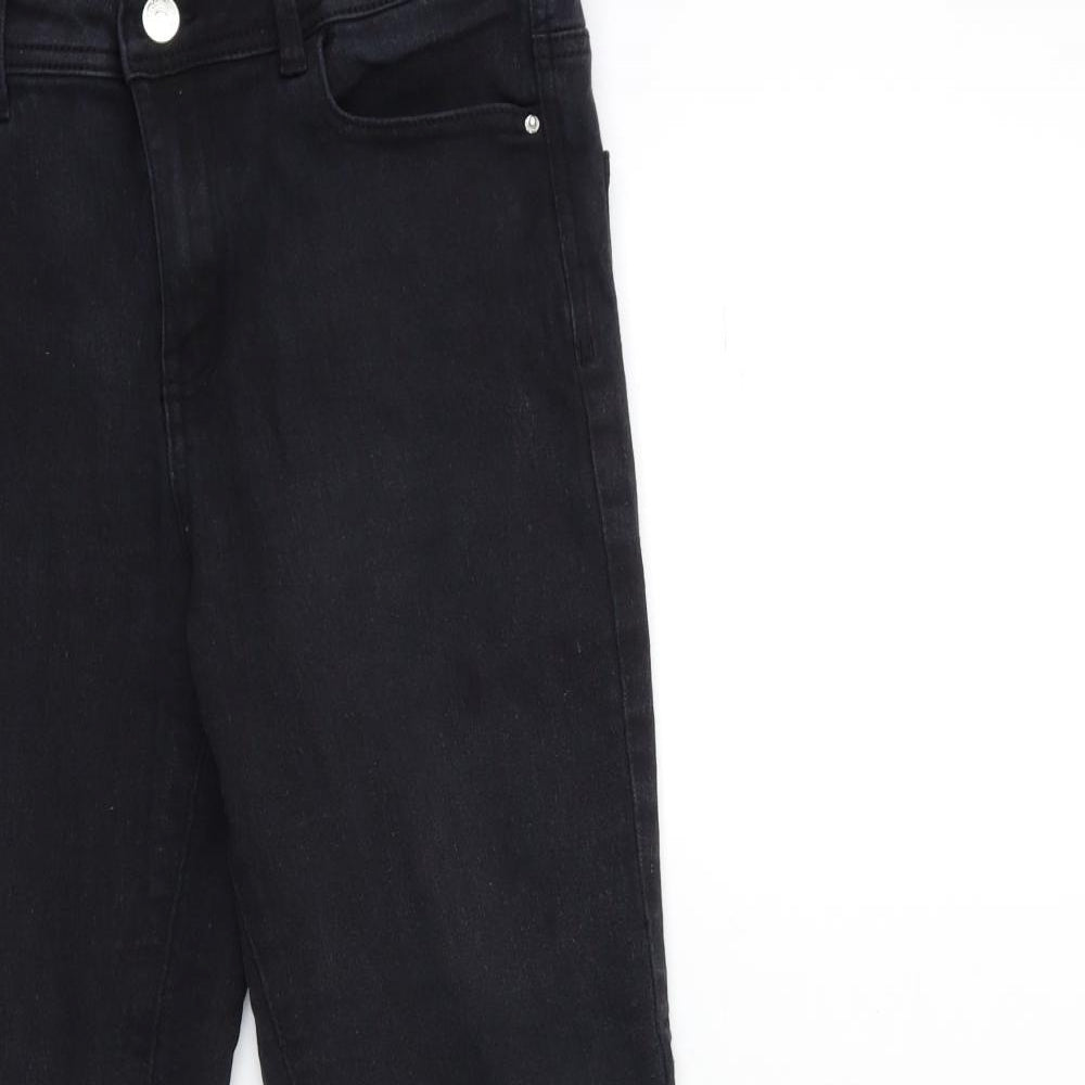 Denim & Co. Womens Black  Denim Skinny Jeans Size 14 L25 in