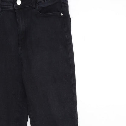 Denim & Co. Womens Black  Denim Skinny Jeans Size 14 L25 in