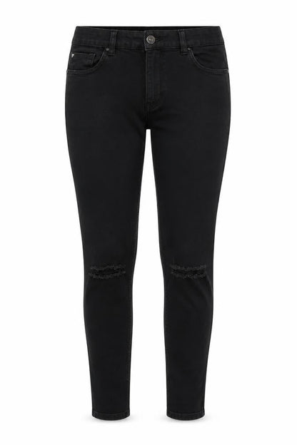 Womens UK Size 10 Nutmeg Regular Fit Skinny Black Jeans