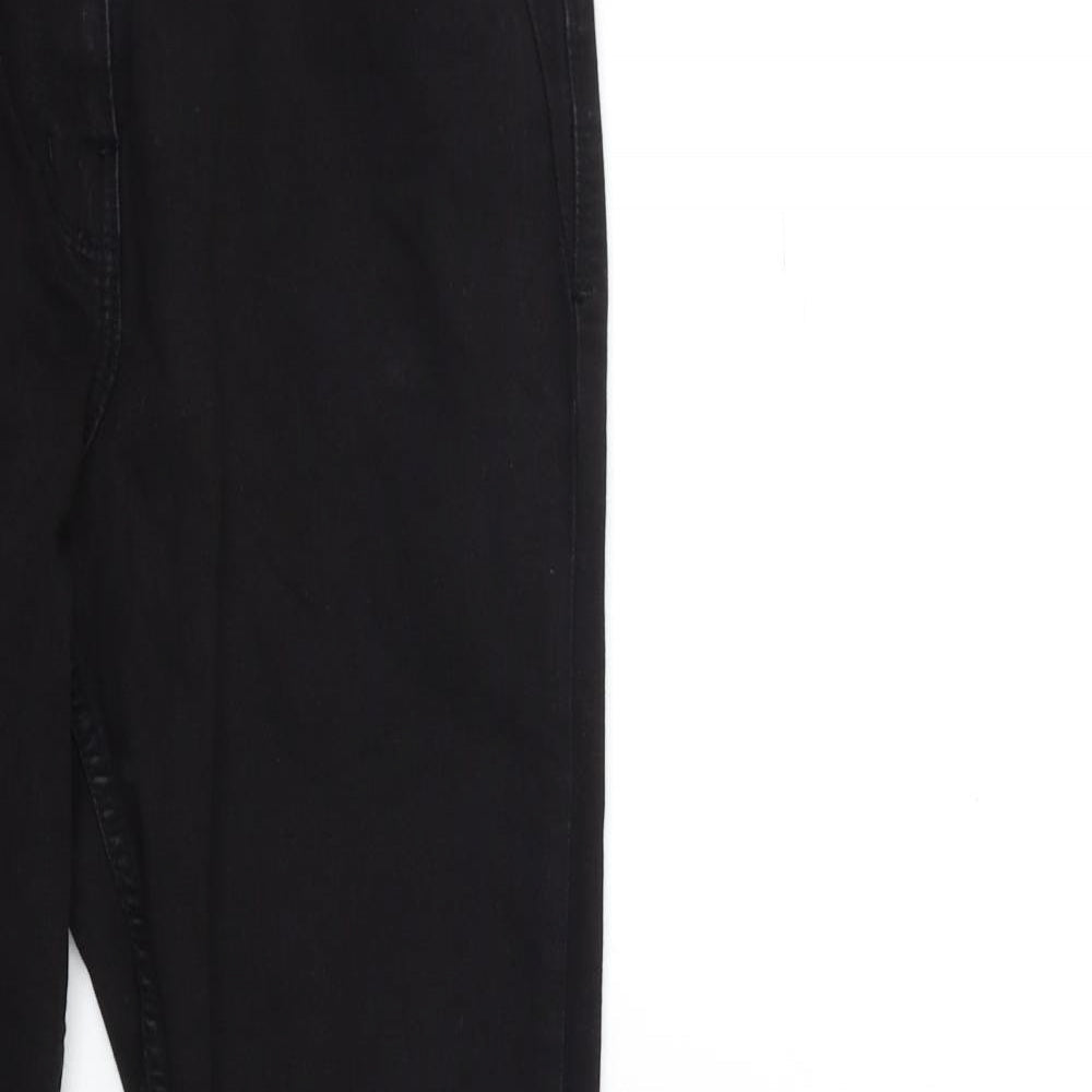Nutmeg Womens Black  Denim Skinny Jeans Size 10 L29 in