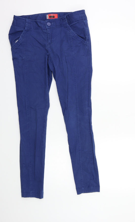 New Look Womens Blue   Trousers  Size 10 L29 in