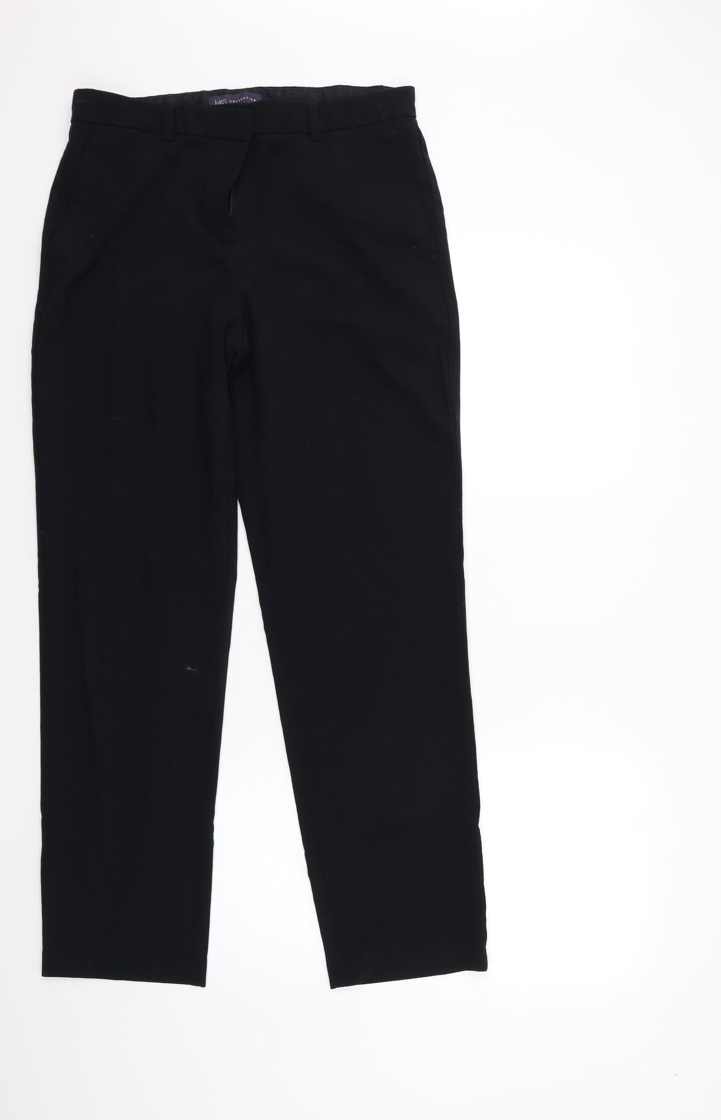 Womens UK Size 12 Marks and Spencer Regular Fit  Black Trousers