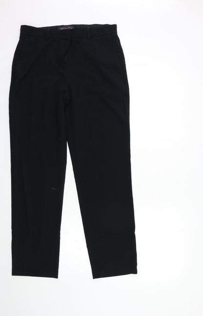 Womens UK Size 12 Marks and Spencer Regular Fit  Black Trousers
