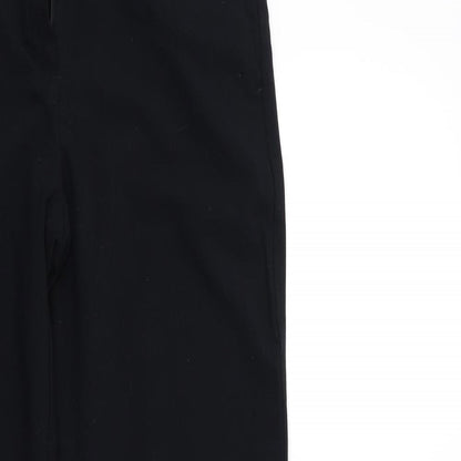 Womens UK Size 12 Marks and Spencer Regular Fit  Black Trousers