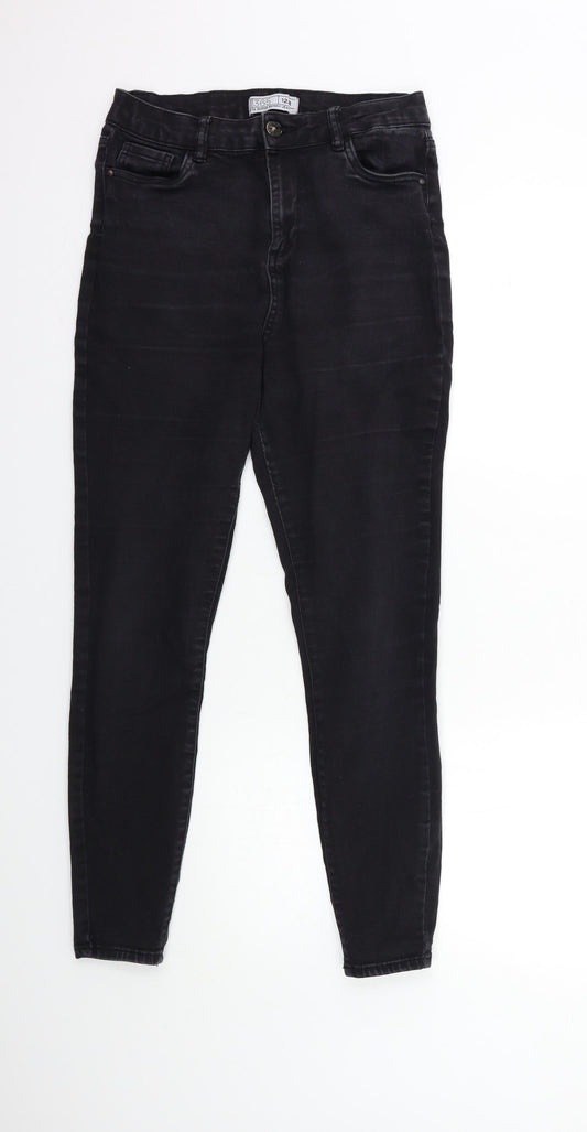 365 Denim Womens Black  Denim Skinny Jeans Size 12 L29 in