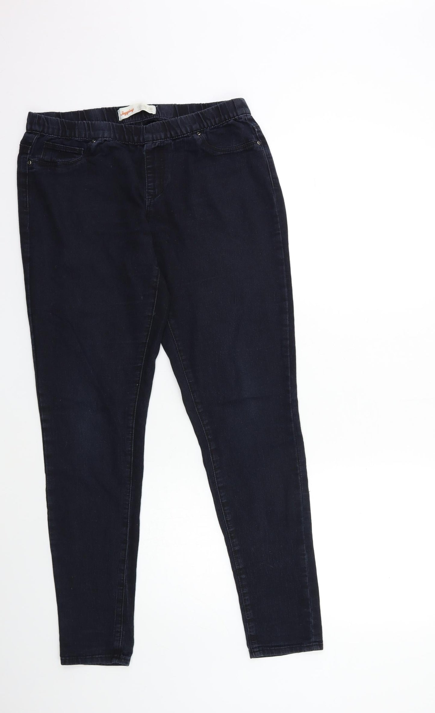 Denim & Co. Womens Blue  Denim Jegging Jeans Size 12 L29 in