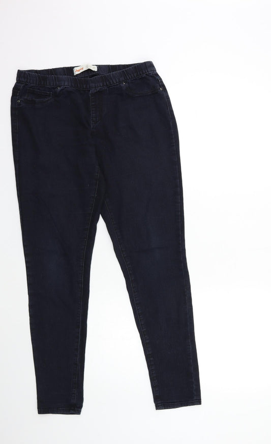 Denim & Co. Womens Blue  Denim Jegging Jeans Size 12 L29 in