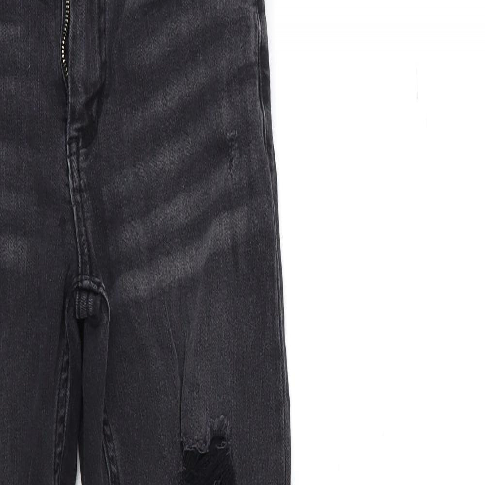 Denim & Co. Womens Black  Denim Skinny Jeans Size 10 L28 in