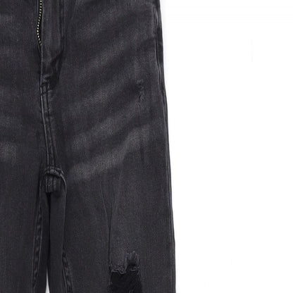 Denim & Co. Womens Black  Denim Skinny Jeans Size 10 L28 in