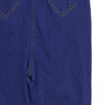 Boohoo Womens Blue  Denim Jegging Jeans Size 34 in L26 in