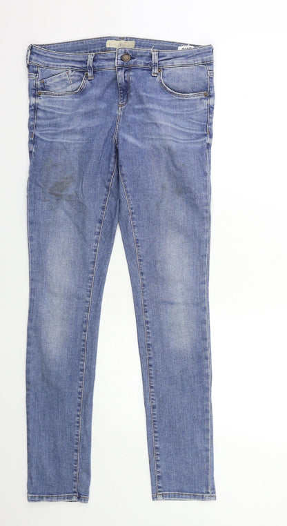 Topshop Womens Blue  Denim Skinny Jeans Size 30 in L32 in