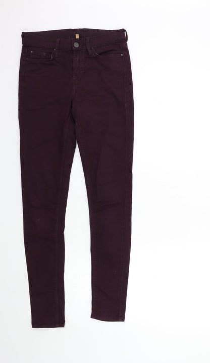 Topshop Womens Red  Denim Skinny Jeans Size 26 in L32 in