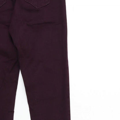 Topshop Womens Red  Denim Skinny Jeans Size 26 in L32 in