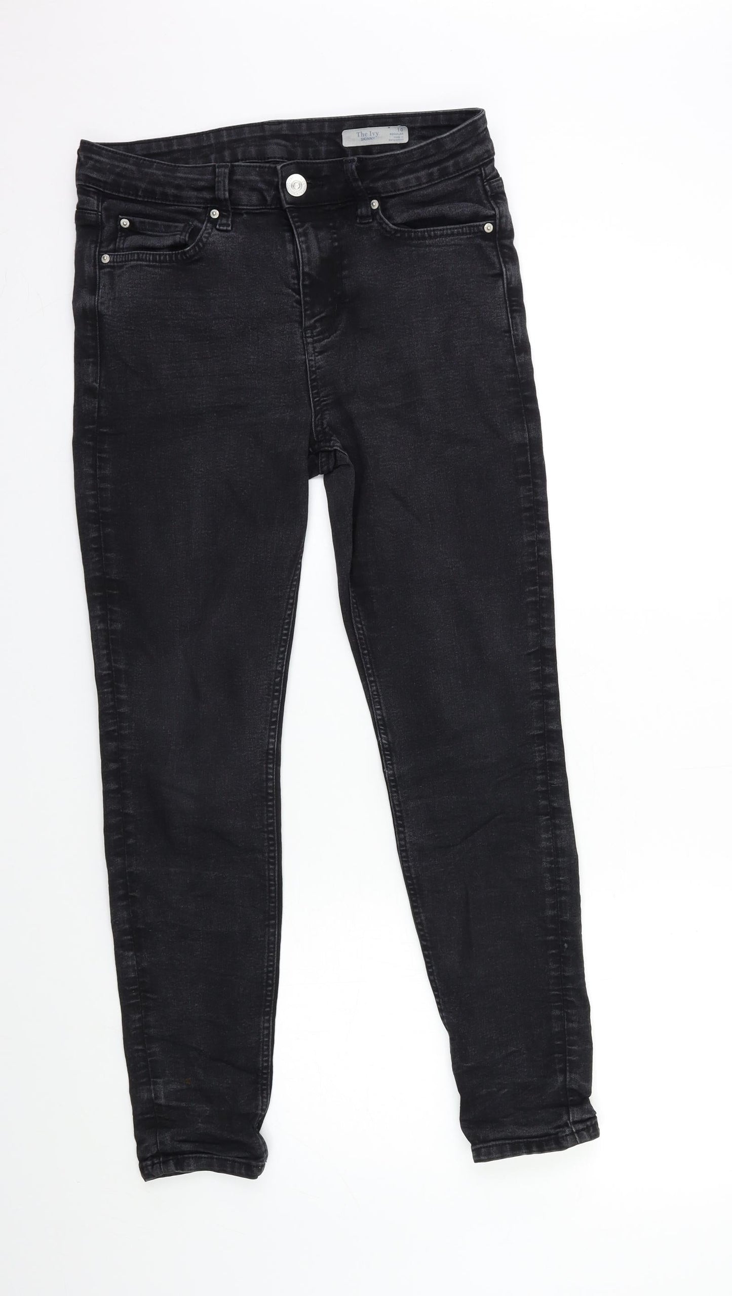 Womens UK Size 10 Marks and Spencer Regular Fit Skinny Black Jeans