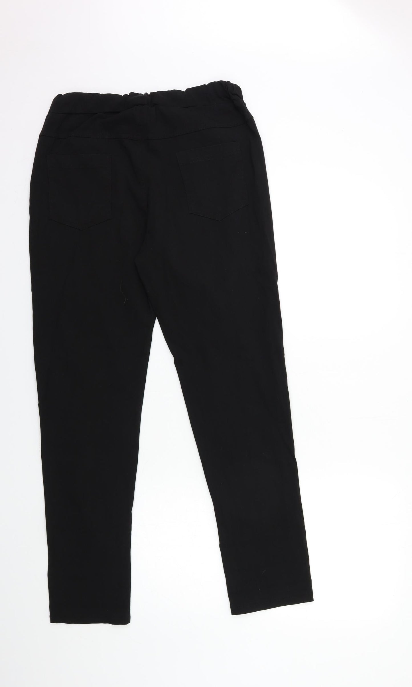 Womens UK Size 30 in Preworn Regular Fit  Black Trousers