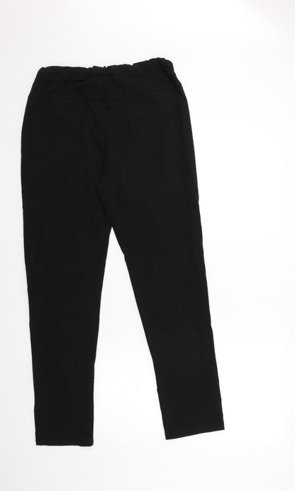 Womens UK Size 30 in Preworn Regular Fit  Black Trousers
