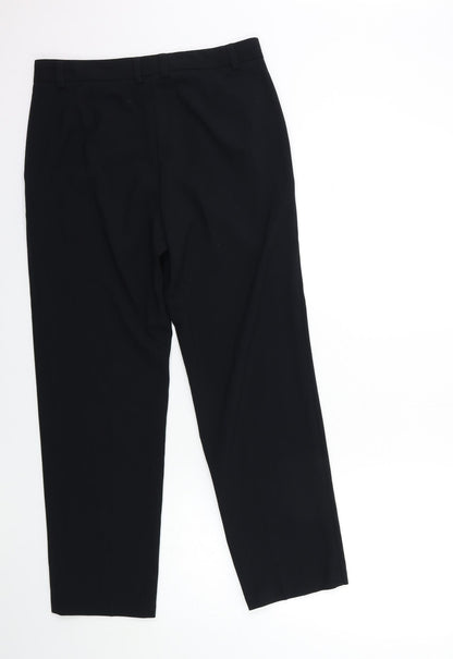 Womens UK Size 30 in Preworn Regular Fit  Black Trousers