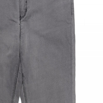 Denim & Co. Womens Grey  Denim Skinny Jeans Size 12 L29 in