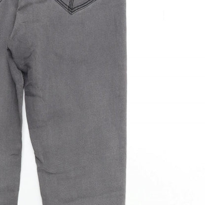 Denim & Co. Womens Grey  Denim Skinny Jeans Size 12 L29 in