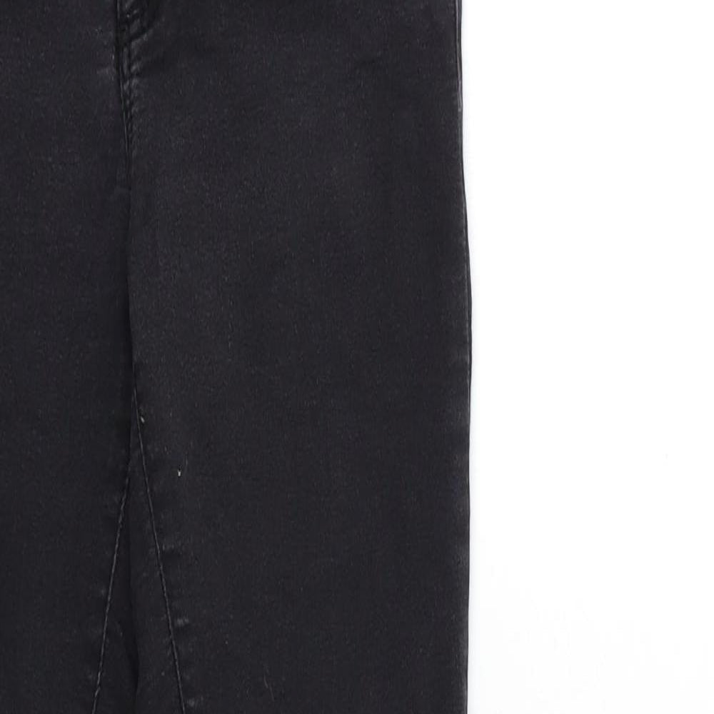 Miss Selfridge Womens Black  Denim Skinny Jeans Size 6 L28 in