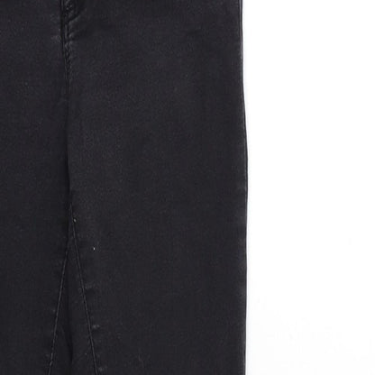 Miss Selfridge Womens Black  Denim Skinny Jeans Size 6 L28 in