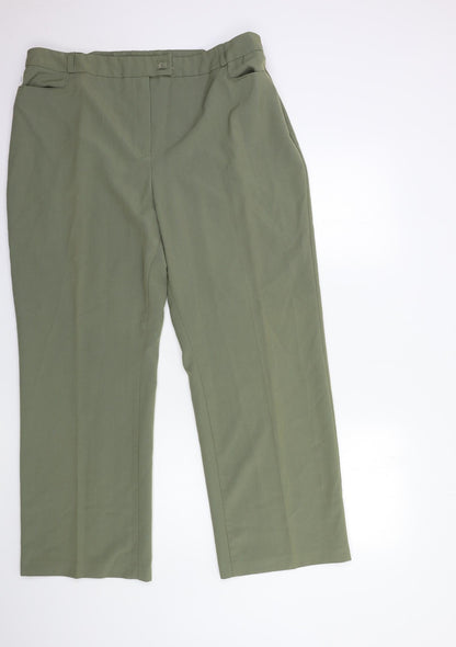 Womens UK Size 20 slimma Regular Fit  Red Trousers