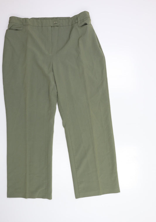Womens UK Size 20 slimma Regular Fit  Red Trousers
