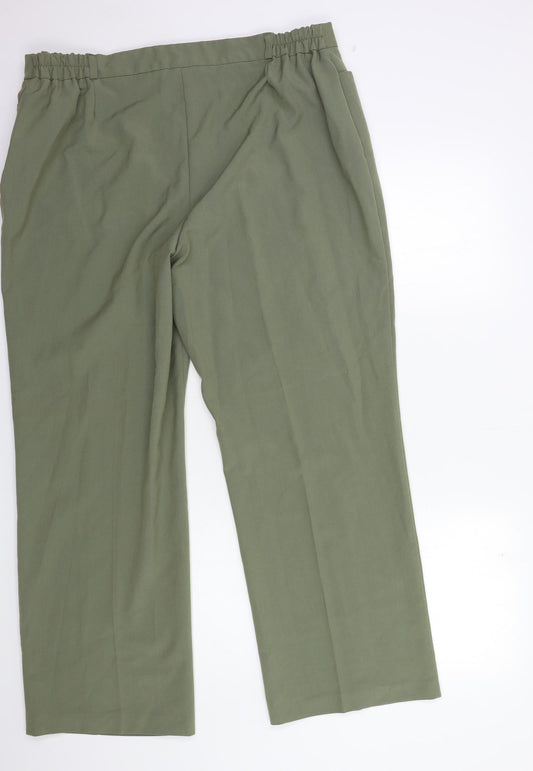 Womens UK Size 20 slimma Regular Fit  Red Trousers