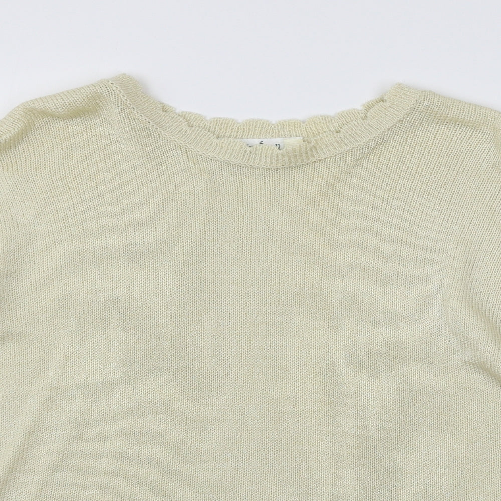 Heather Valley Womens Ivory  Knit Pullover Jumper Size 16