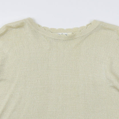 Heather Valley Womens Ivory  Knit Pullover Jumper Size 16