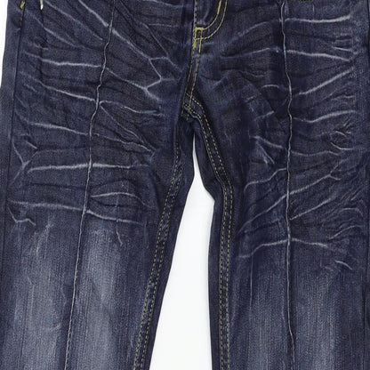 Mens UK Size 27 in thegooll Regular Fit Skinny Blue Jeans