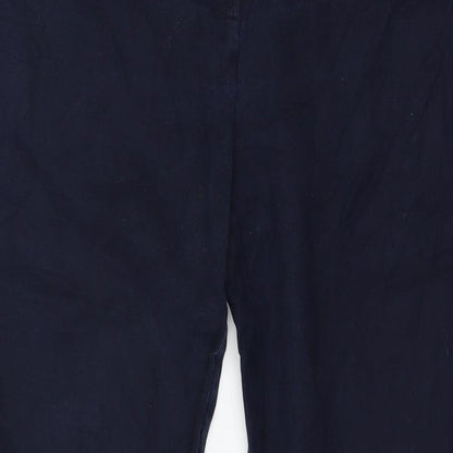 Womens UK Size 12 Camaieu Regular Fit  Blue Trousers