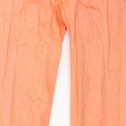 Womens UK Size 8 Reals Jeans Regular Fit Skinny Orange Jeans