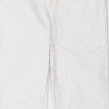 Womens UK Size 28 in Preworn Regular Fit Skinny White Jeans