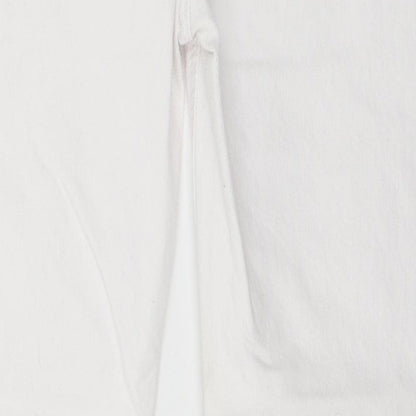 Womens UK Size 28 in Preworn Regular Fit Skinny White Jeans