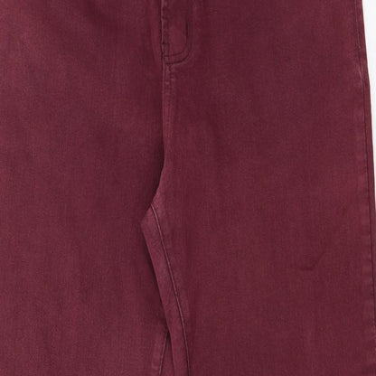 Y.Z.Y Womens Purple  Denim Straight Jeans Size L L28 in