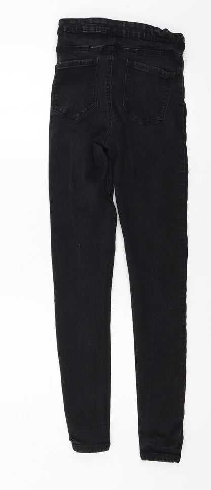 Denim & Co. Womens Black  Denim Skinny Jeans Size 12 L30 in