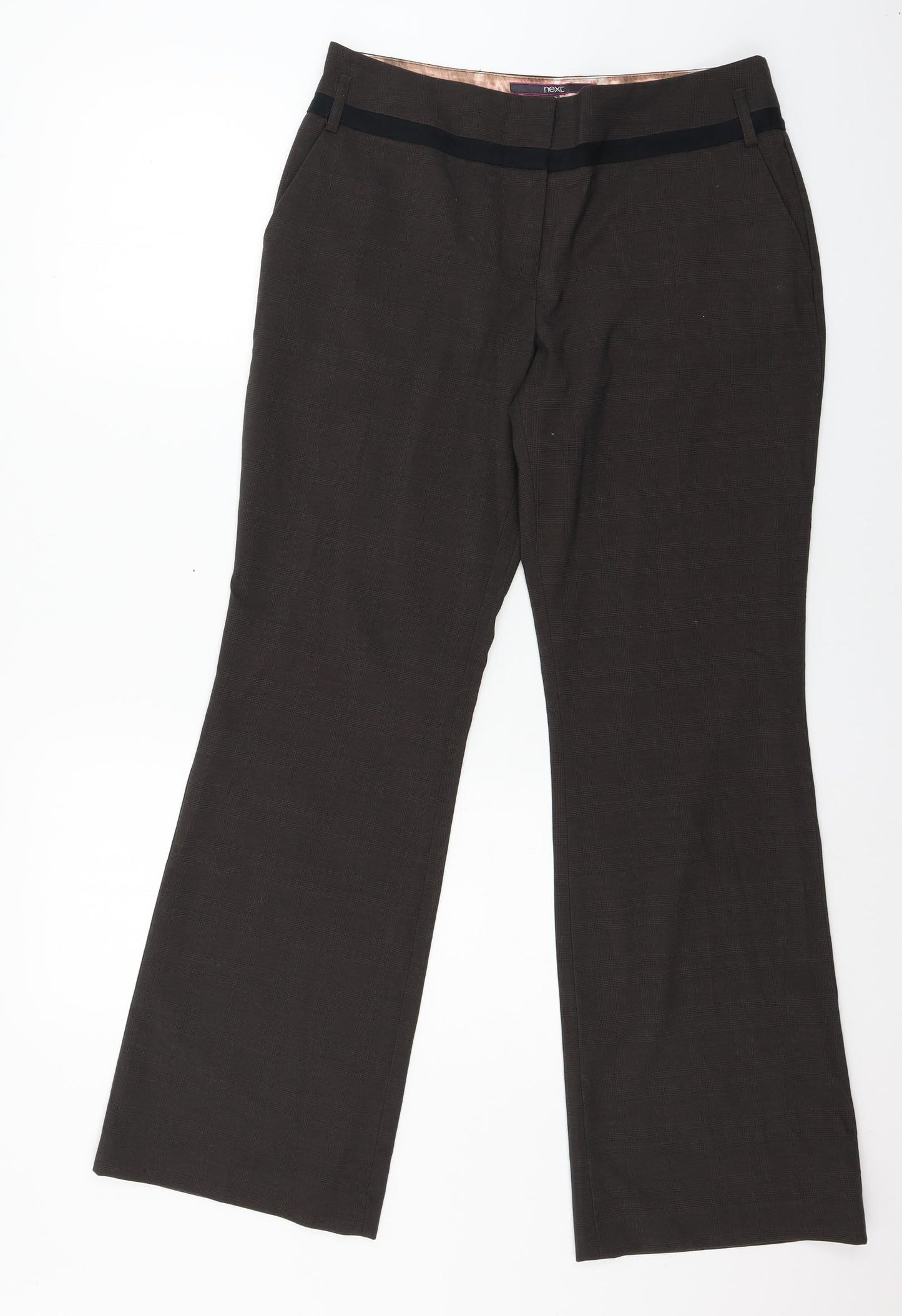 Womens UK Size 12 NEXT Regular Fit  Brown Trousers