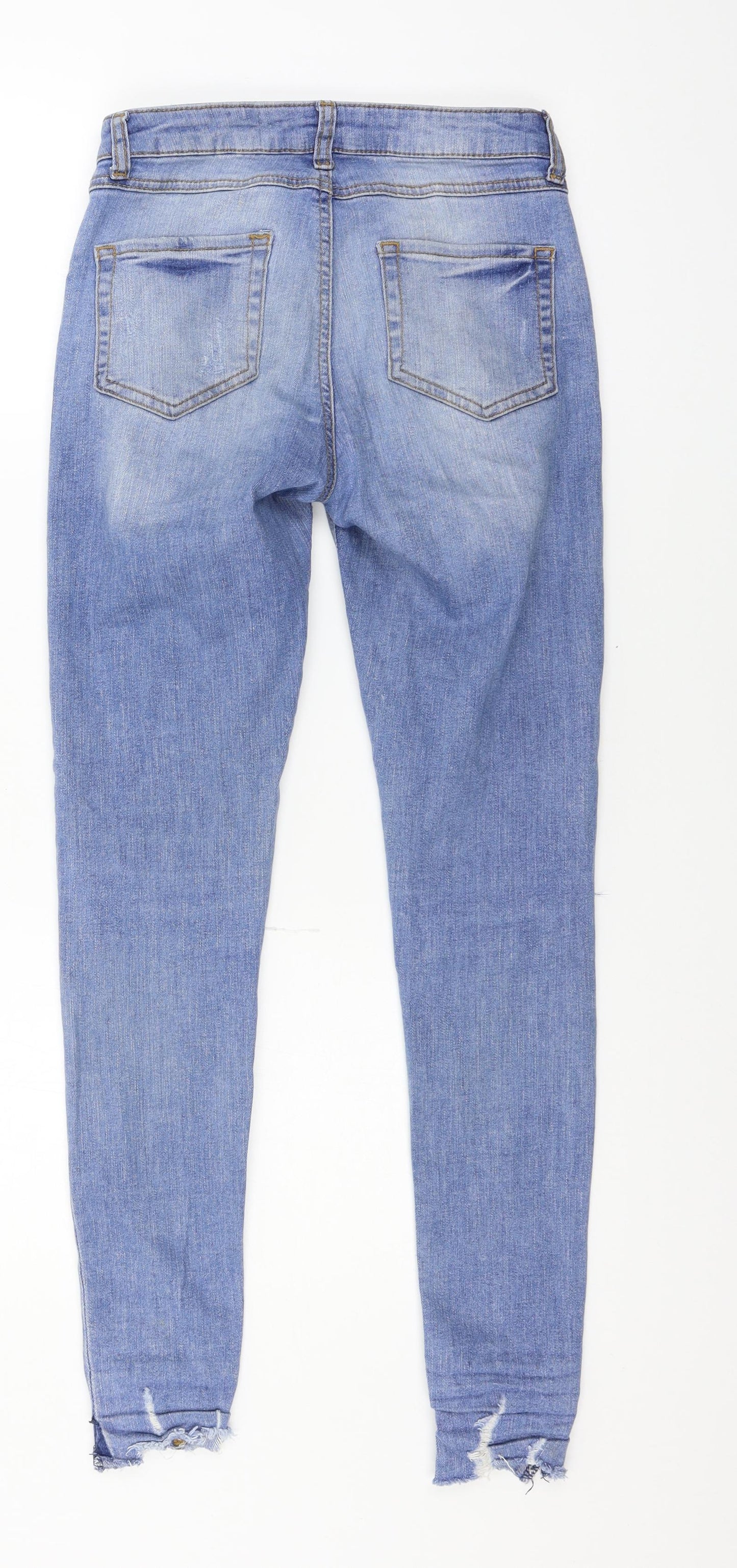 Denim & Co. Womens Blue  Denim Skinny Jeans Size 8 L27 in