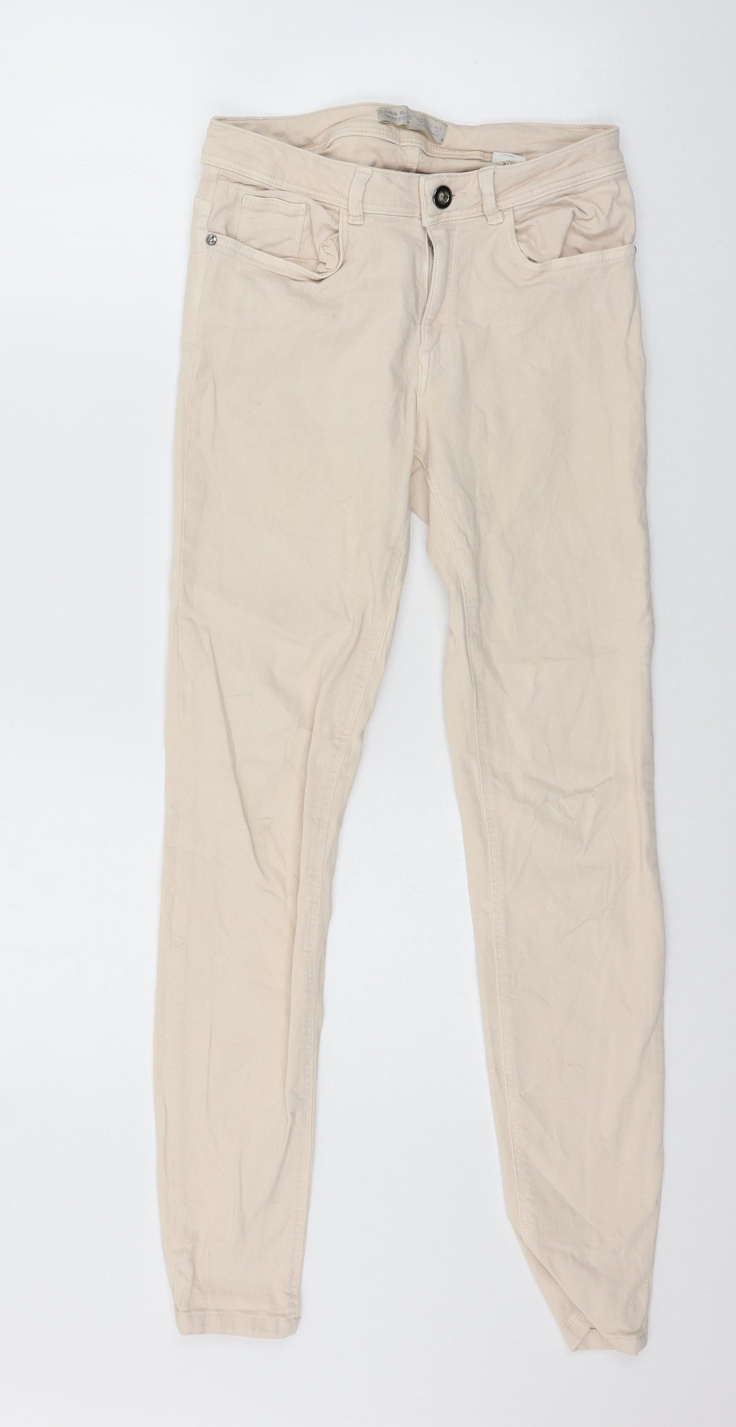 Zara Womens Pink  Denim Skinny Jeans Size 10 L27 in