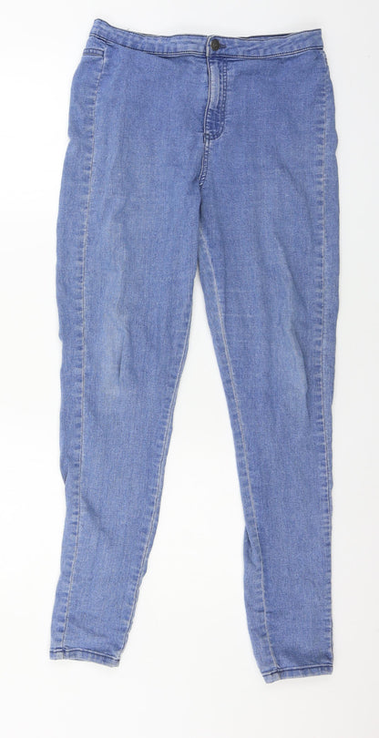 Denim & Co. Womens Blue  Denim Skinny Jeans Size 14 L29 in