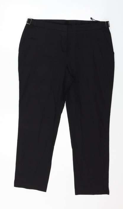 Womens UK Size 14 Dorothy Perkins Regular Fit  Black Trousers